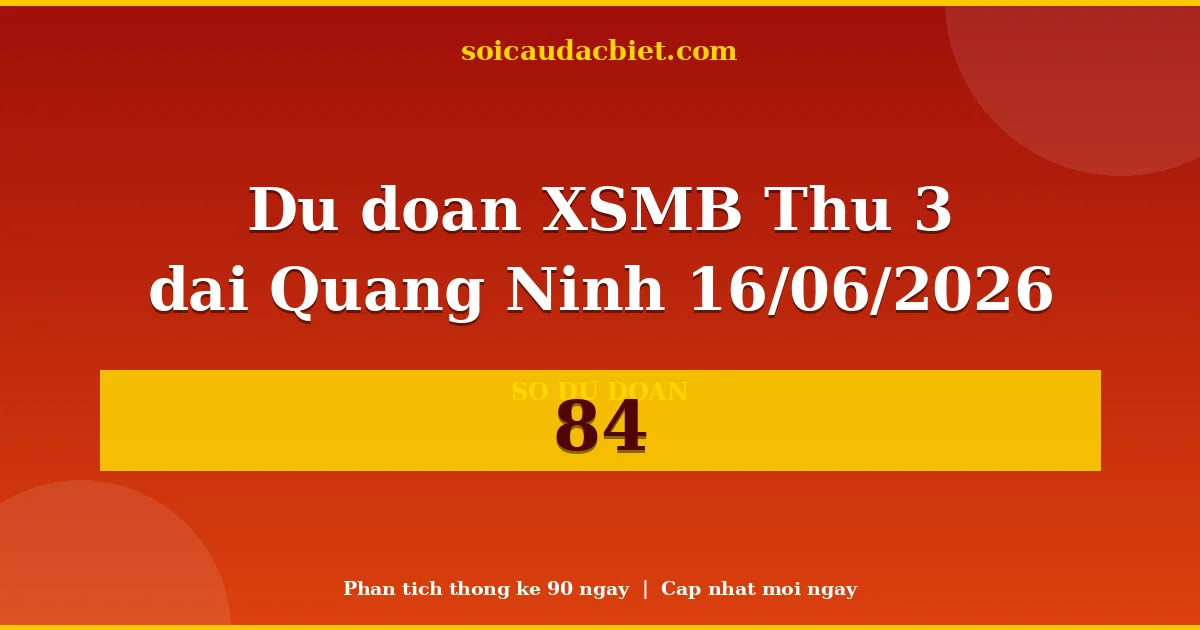 KQXS Quảng Ninh Thứ 3 16/06 — Kết quả xổ số Quảng Ninh hôm nay