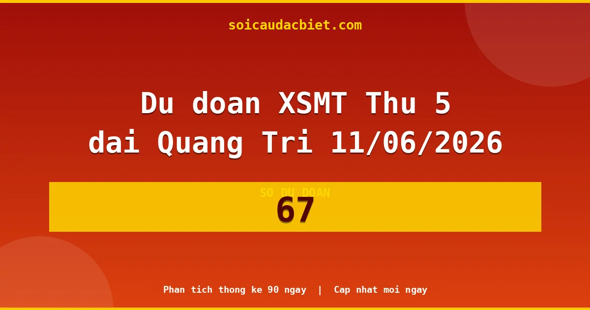 KQXS Quảng Trị Thứ 5 11/06 — Kết quả xổ số Quảng Trị hôm nay