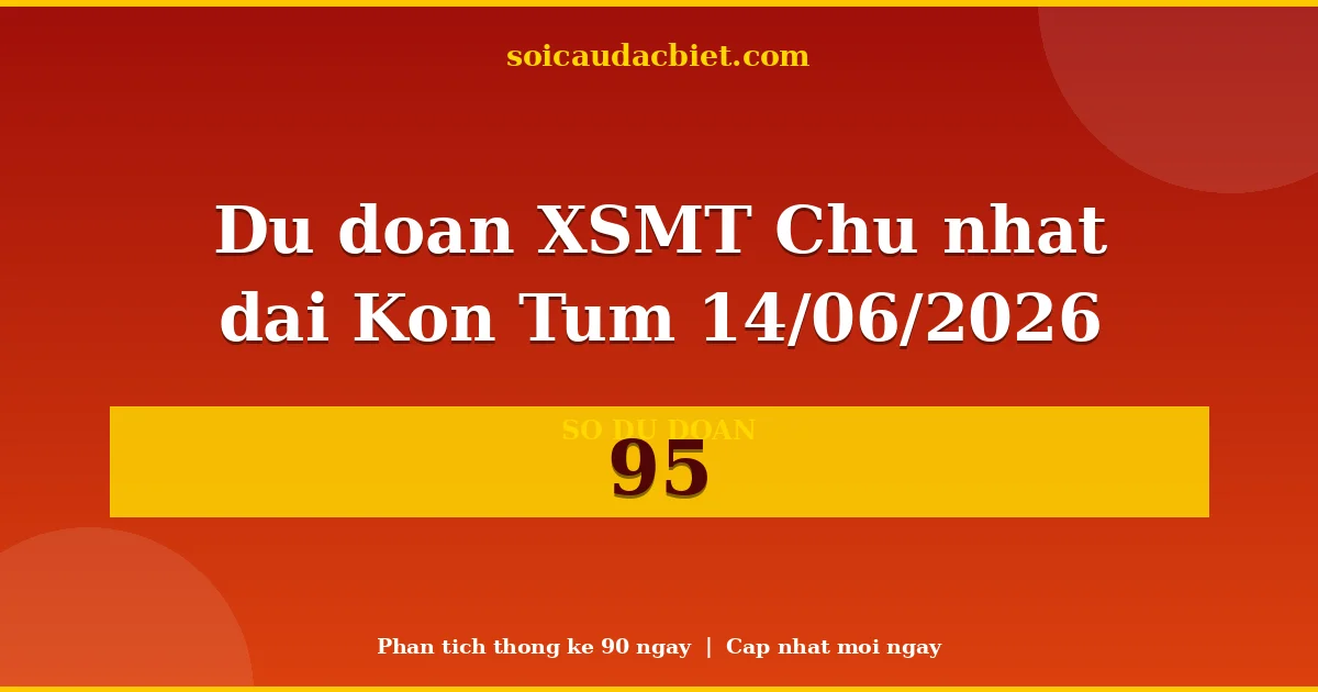 KQXS Kon Tum Chủ nhật 14/06 — Kết quả xổ số Kon Tum hôm nay