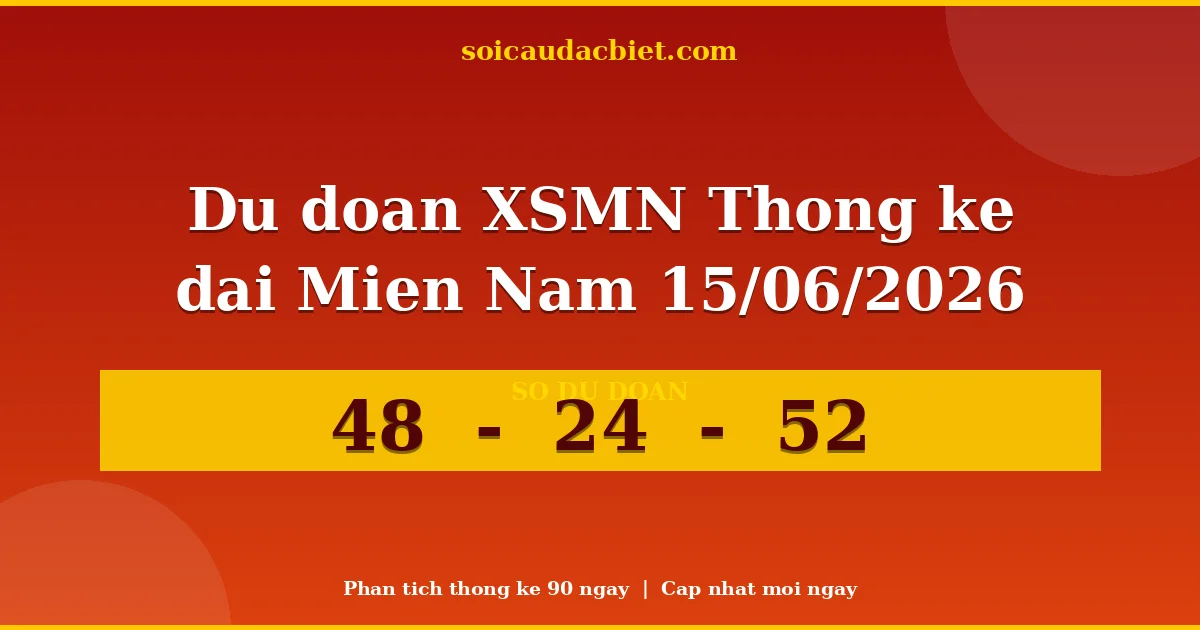 Thống kê lô gan Miền Nam hôm nay 15/06 — Lô về chưa về lâu nhất
