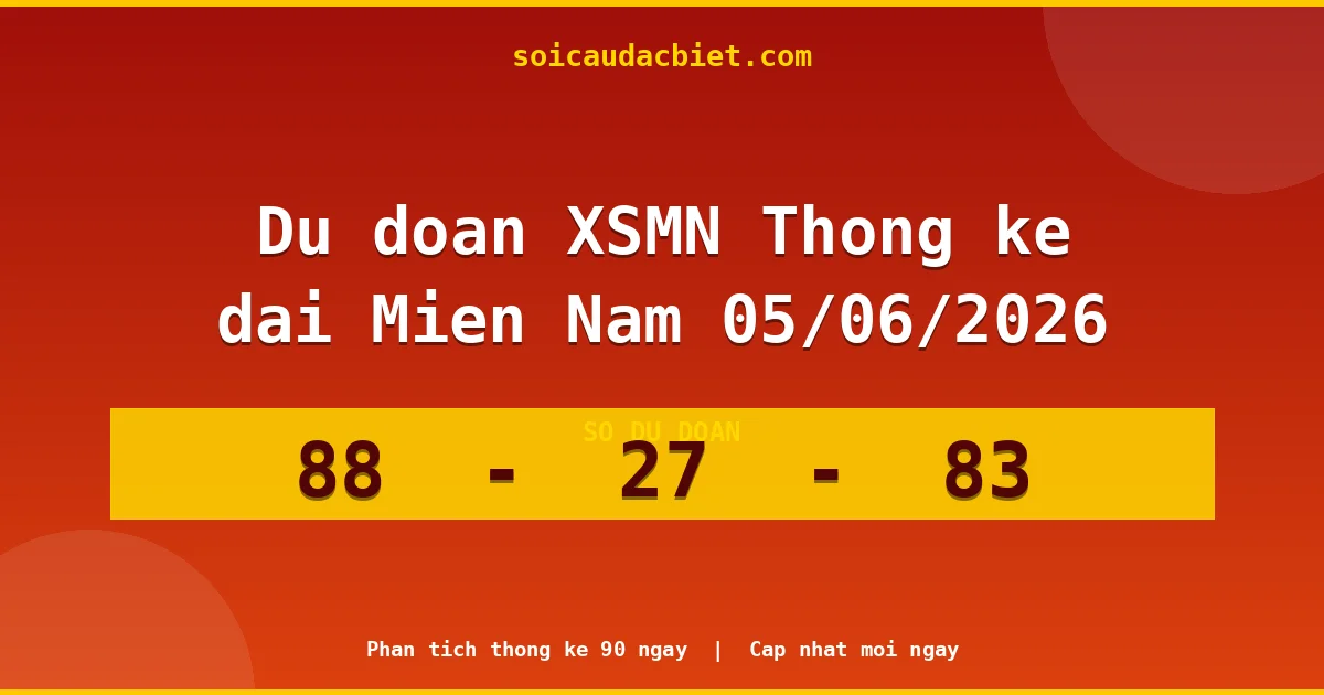 Thống kê lô gan Miền Nam hôm nay 05/06 — Lô về chưa về lâu nhất