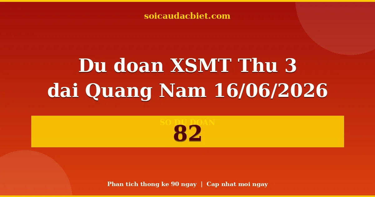 KQXS Quảng Nam Thứ 3 16/06 — Kết quả xổ số Quảng Nam hôm nay