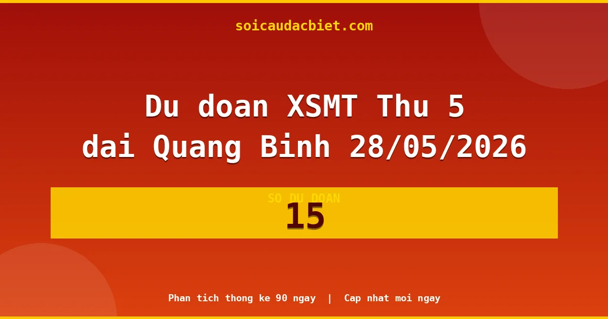KQXS Quảng Bình Thứ 5 28/05 — Kết quả xổ số Quảng Bình hôm nay