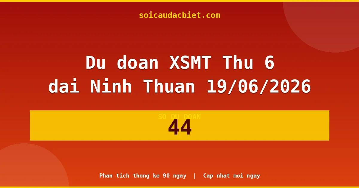 KQXS Ninh Thuận Thứ 6 19/06 — Kết quả xổ số Ninh Thuận hôm nay