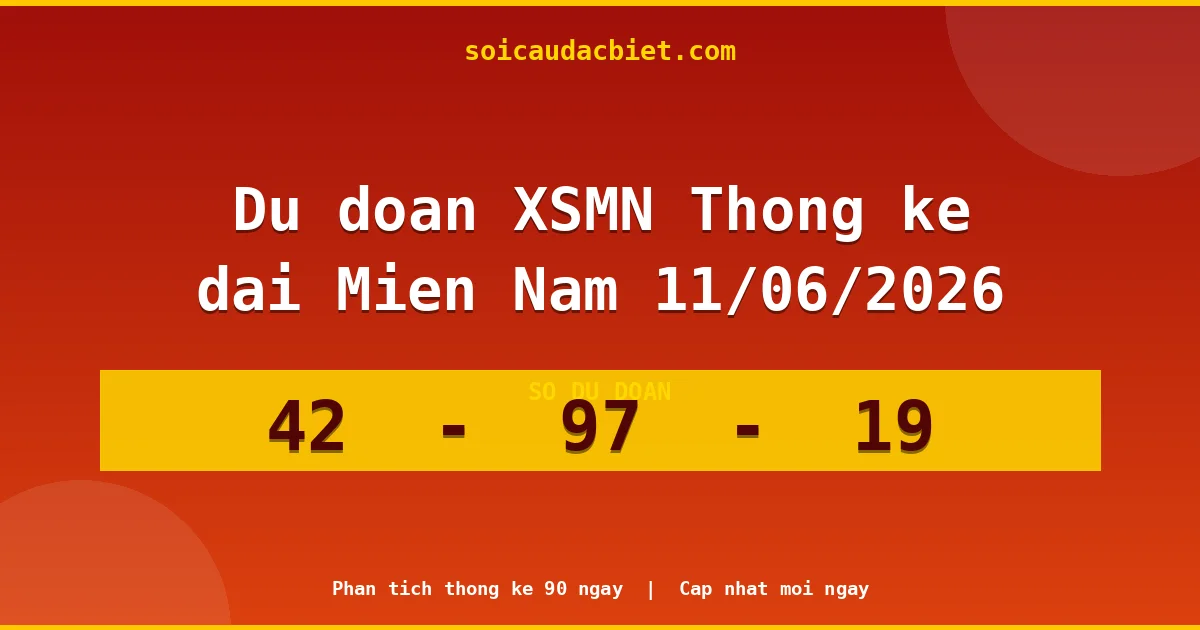 Thống kê lô gan Miền Nam hôm nay 11/06 — Lô về chưa về lâu nhất