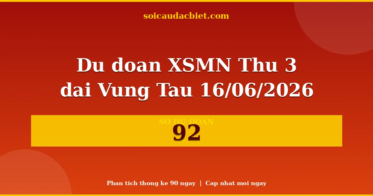 KQXS Vũng Tàu Thứ 3 16/06 — Kết quả xổ số Vũng Tàu hôm nay