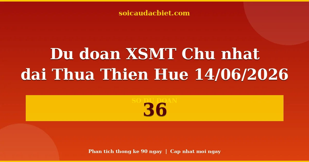 KQXS Thừa Thiên Huế Chủ nhật 14/06 — Kết quả xổ số Thừa Thiên Huế hôm nay