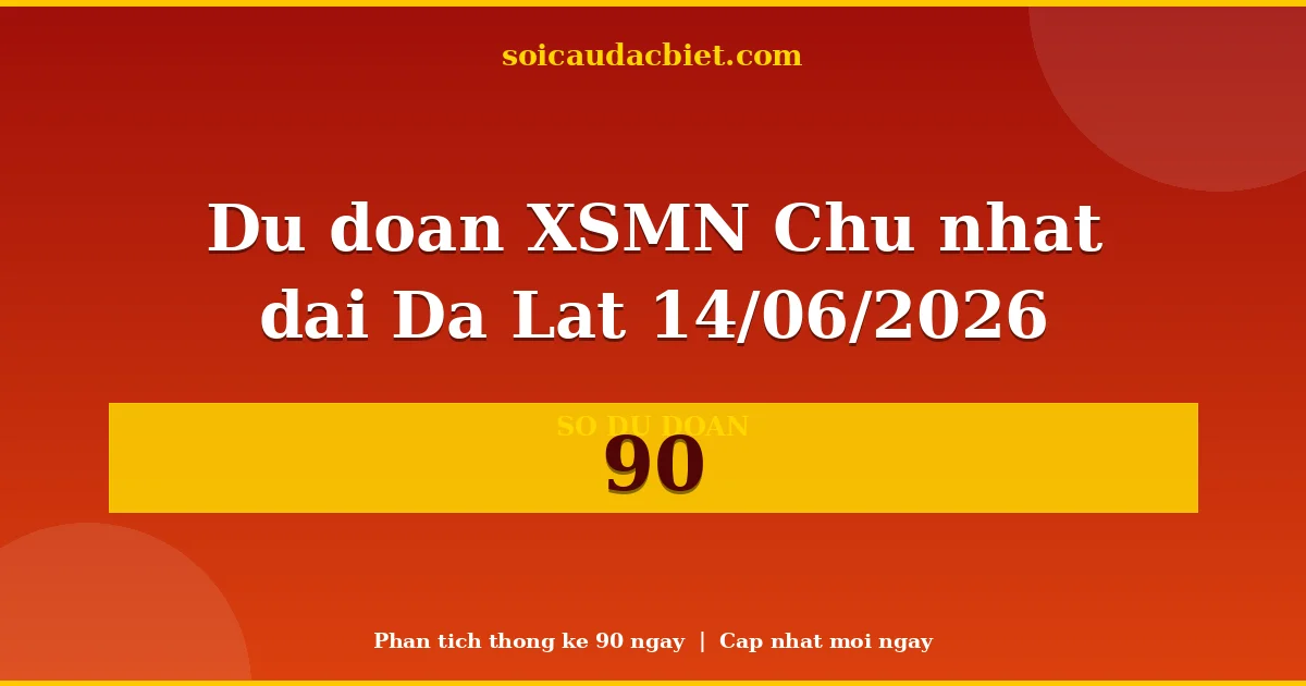 KQXS Đà Lạt Chủ nhật 14/06 — Kết quả xổ số Đà Lạt hôm nay
